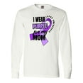 thumbnail image 1 of Inktastic I Wear Purple for My Mom Lupus Awareness Long Sleeve T-Shirt, 1 of 5