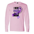 thumbnail image 1 of Inktastic I Wear Purple for My Mom Lupus Awareness Long Sleeve T-Shirt, 1 of 5
