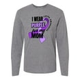 thumbnail image 1 of Inktastic I Wear Purple for My Mom Lupus Awareness Long Sleeve T-Shirt, 1 of 5