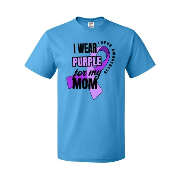 Inktastic I Wear Purple for My Mom Lupus Awareness T-Shirt