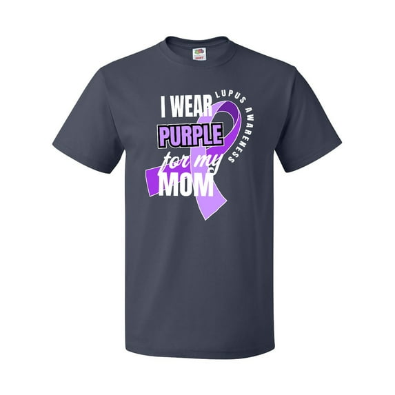 Inktastic I Wear Purple for My Mom Lupus Awareness T-Shirt