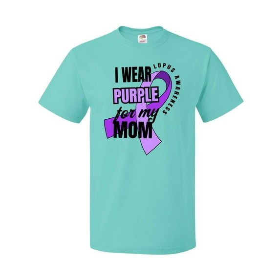 Inktastic I Wear Purple for My Mom Lupus Awareness T-Shirt