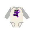 thumbnail image 1 of Inktastic I Wear Purple for My Nana Pancreatic Cancer Awareness Boys or Girls Long Sleeve Baby Bodysuit, 1 of 5