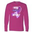 thumbnail image 1 of Inktastic I Wear Purple for Myself Lupus Awareness Long Sleeve T-Shirt, 1 of 5