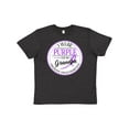 thumbnail image 1 of Inktastic I Wear Purple for my Grandpa- Pancreatic Cancer Awareness Youth T-Shirt, 1 of 5