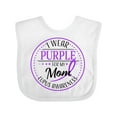 thumbnail image 1 of Inktastic I Wear Purple for my Mom- Lupus Awareness Boys or Girls Baby Bib, 1 of 4