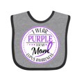 thumbnail image 1 of Inktastic I Wear Purple for my Mom- Lupus Awareness Boys or Girls Baby Bib, 1 of 4