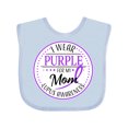 thumbnail image 1 of Inktastic I Wear Purple for my Mom- Lupus Awareness Boys or Girls Baby Bib, 1 of 4