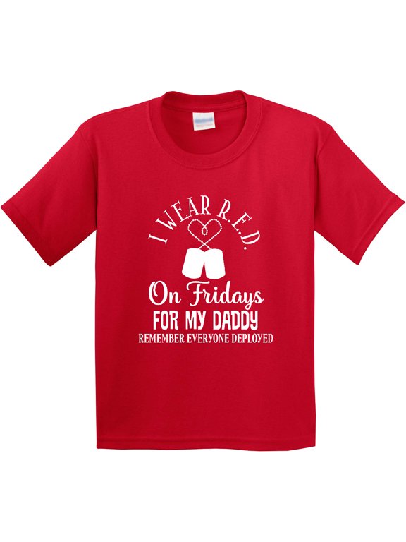 I Wear R.e.d. on Friday for Daddy Youth T-Shirt