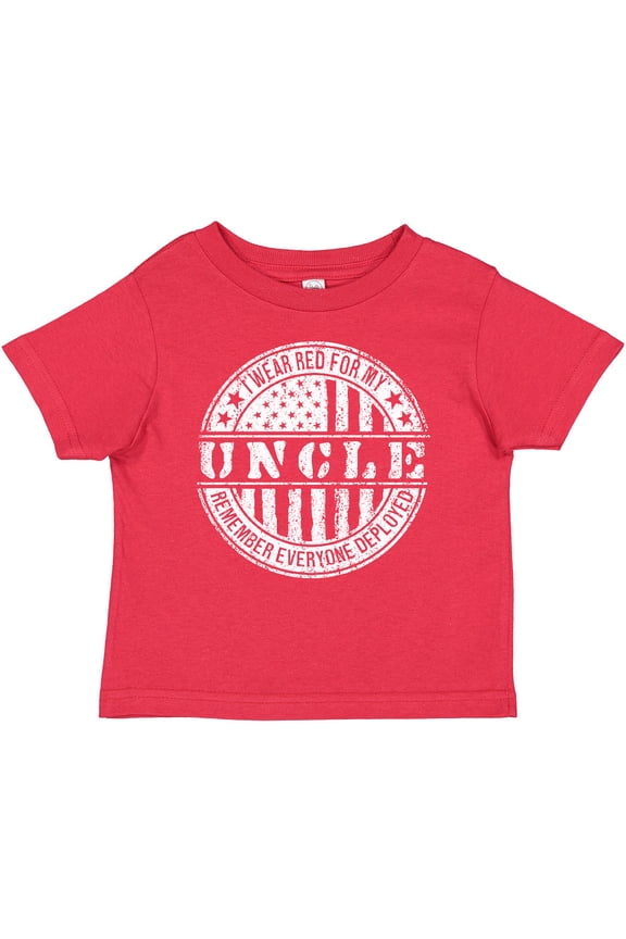 I Wear Red for My Uncle Boys or Girls Baby T-Shirt