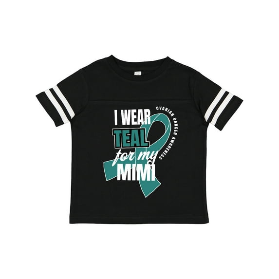 Inktastic I Wear Teal For My Mimi Ovarian Cancer Awareness Boys or Girls Toddler T-Shirt