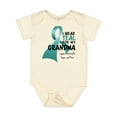 thumbnail image 1 of Inktastic I Wear Teal for My Grandma Boys or Girls Baby Bodysuit, 1 of 5