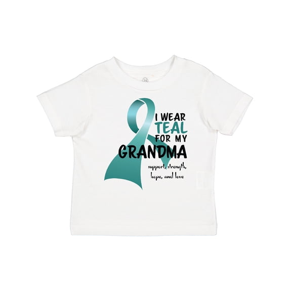 Inktastic I Wear Teal for My Grandma Boys or Girls Toddler T-Shirt