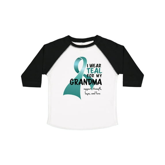 Inktastic I Wear Teal for My Grandma Boys or Girls Toddler T-Shirt