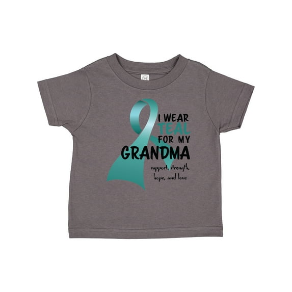 Inktastic I Wear Teal for My Grandma Boys or Girls Toddler T-Shirt