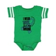 thumbnail image 1 of Inktastic I Wear Teal for My Mom Ovarian Cancer Awareness Boys or Girls Baby Bodysuit, 1 of 5