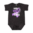 thumbnail image 1 of Inktastic I Wear Violet for My Auntie Hodgkins Lymphoma Awareness Boys or Girls Baby Bodysuit, 1 of 5