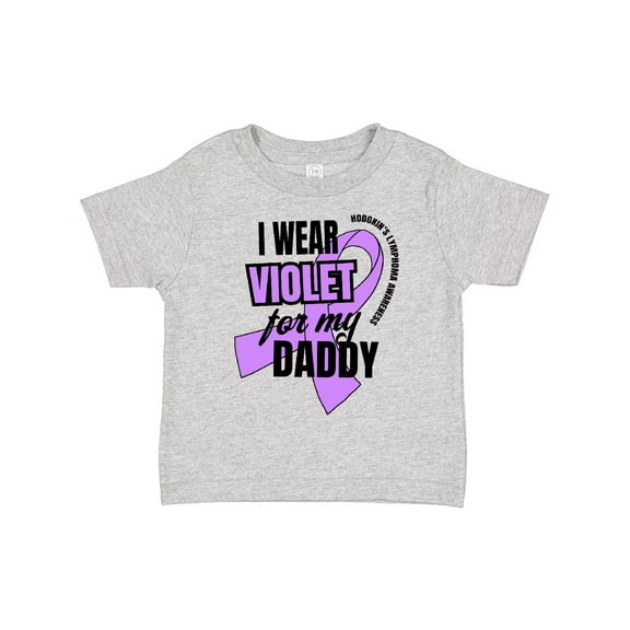 Inktastic I Wear Violet for My Daddy Hodgkins Lymphoma Awareness Boys or Girls Toddler T-Shirt