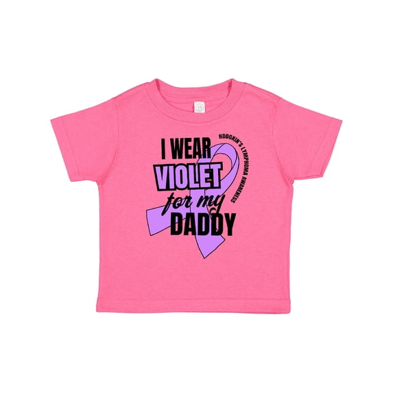 Inktastic I Wear Violet for My Daddy Hodgkins Lymphoma Awareness Boys or Girls Toddler T-Shirt