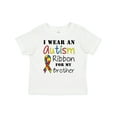 thumbnail image 1 of Inktastic I Wear an Autism Ribbon for My Brother Boys or Girls Baby T-Shirt, 1 of 5