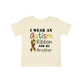 thumbnail image 1 of Inktastic I Wear an Autism Ribbon for My Brother Boys or Girls Baby T-Shirt, 1 of 5