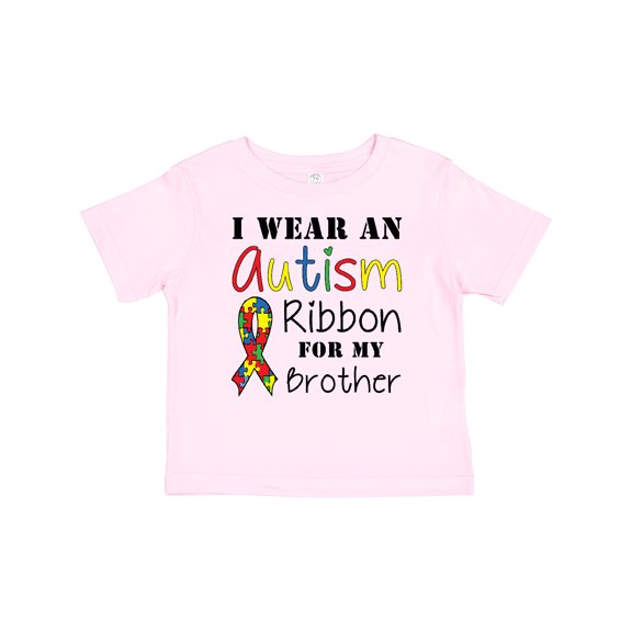 Inktastic I Wear an Autism Ribbon for My Brother Boys or Girls Baby T-Shirt