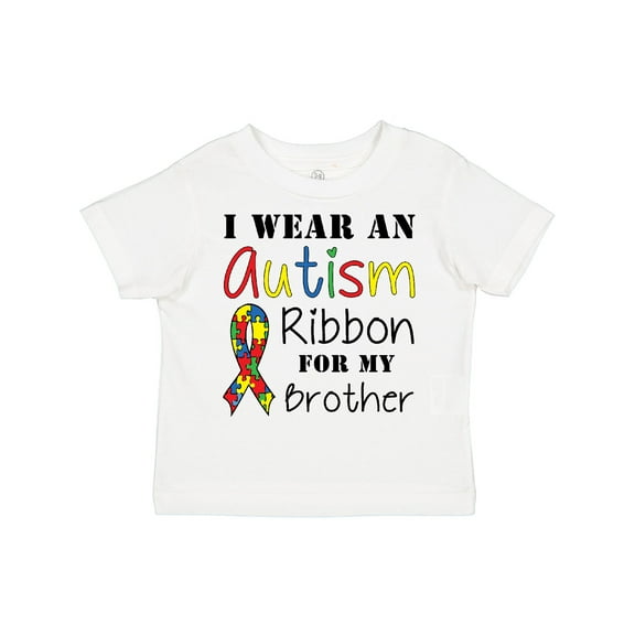Inktastic I Wear an Autism Ribbon for My Brother Boys or Girls Toddler T-Shirt