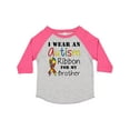 thumbnail image 1 of Inktastic I Wear an Autism Ribbon for My Brother Boys or Girls Toddler T-Shirt, 1 of 5