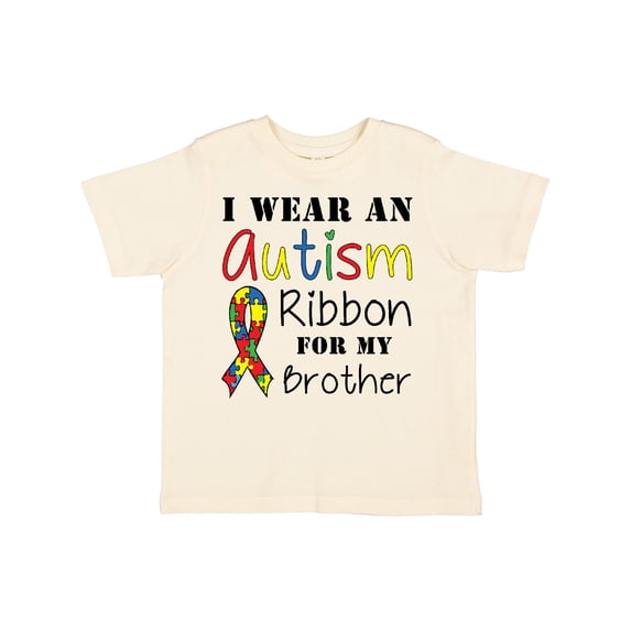 Inktastic I Wear an Autism Ribbon for My Brother Boys or Girls Toddler T-Shirt