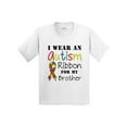 thumbnail image 1 of Inktastic I Wear an Autism Ribbon for My Brother Youth T-Shirt, 1 of 5