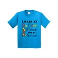 thumbnail image 1 of Inktastic I Wear an Autism Ribbon for My Brother Youth T-Shirt, 1 of 5