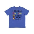 thumbnail image 1 of Inktastic I Wear an Autism Ribbon for My Brother Youth T-Shirt, 1 of 5