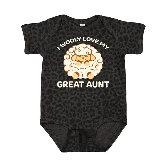 Inktastic I Wooly Love My Great Aunt Boys or Girls Baby Bodysuit