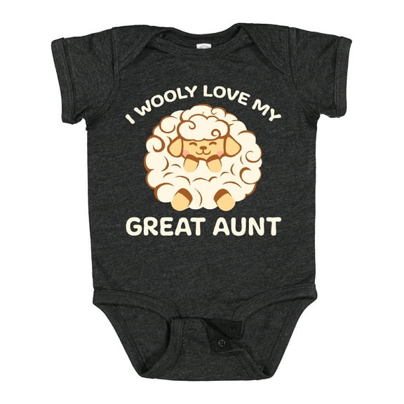 Inktastic I Wooly Love My Great Aunt Boys or Girls Baby Bodysuit