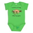 thumbnail image 1 of Inktastic I Worked out Today. I Lifted My Eyelids Cute Sloth on a Branch Boys or Girls Baby Bodysuit, 1 of 5