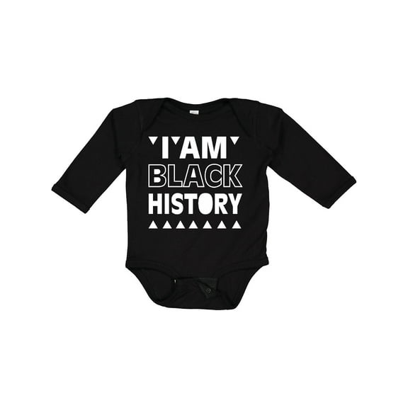Inktastic I am Black History Boys or Girls Long Sleeve Baby Bodysuit