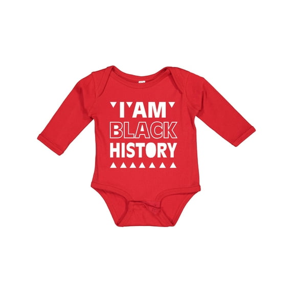 Inktastic I am Black History Boys or Girls Long Sleeve Baby Bodysuit