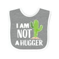 thumbnail image 1 of Inktastic I Am Not a Hugger with Cactus Boys or Girls Baby Bib, 1 of 4
