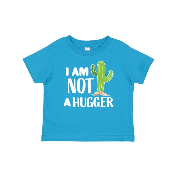 Inktastic I am Not a Hugger with Cactus Boys or Girls Baby T-Shirt