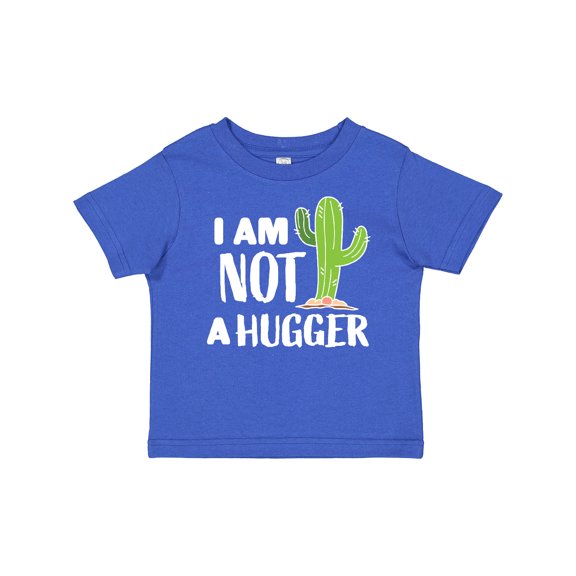 Inktastic I am Not a Hugger with Cactus Boys or Girls Baby T-Shirt