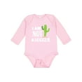 thumbnail image 1 of Inktastic I am Not a Hugger with Cactus Boys or Girls Long Sleeve Baby Bodysuit, 1 of 5