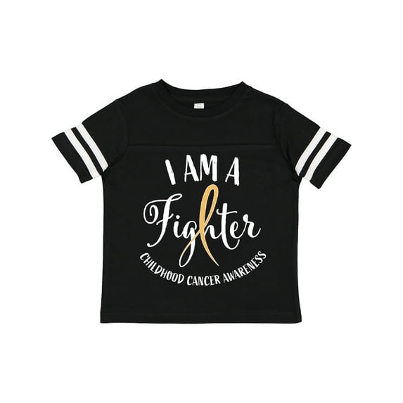 Inktastic I am a Fighter- Childhood Cancer Awareness Boys or Girls Toddler T-Shirt