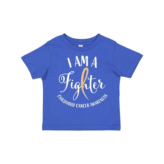 Inktastic I am a Fighter- Childhood Cancer Awareness Boys or Girls Toddler T-Shirt