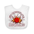 thumbnail image 1 of Inktastic I'd Rather Be Bowling Boys or Girls Baby Bib, 1 of 4