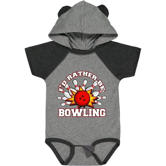 Inktastic I'd Rather Be Bowling Boys or Girls Baby Bodysuit