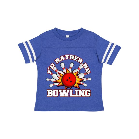 Inktastic I'd Rather Be Bowling Boys or Girls Toddler T-Shirt