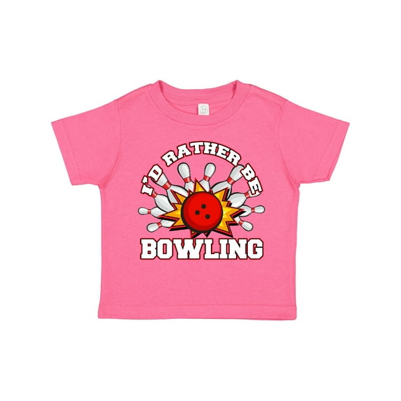 Inktastic I'd Rather Be Bowling Boys or Girls Toddler T-Shirt