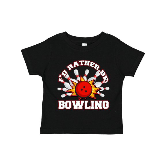 Inktastic I'd Rather Be Bowling Boys or Girls Toddler T-Shirt