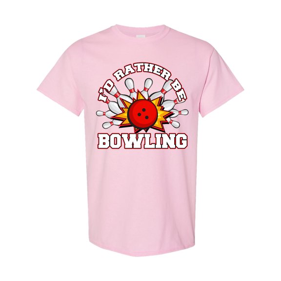 Inktastic I'd Rather Be Bowling T-Shirt