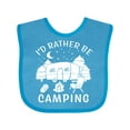 thumbnail image 1 of Inktastic I'd Rather Be Camping Boys or Girls Baby Bib, 1 of 4